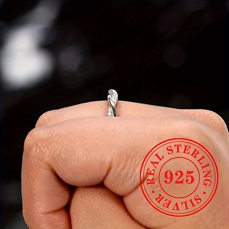 925 Sterling Silver Classic Cross Wrapped Synthetic Zirconia Ring